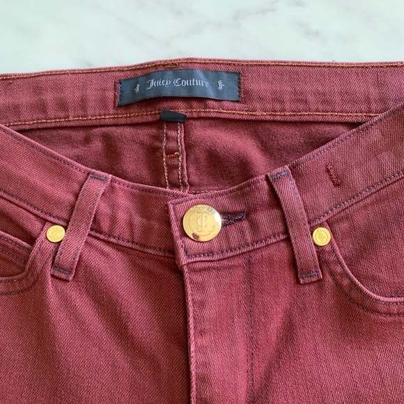 Juicy Couture Maroon Jeans - Picture 2 of 7